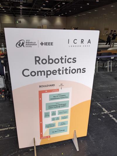 Floor plan of the ICRA 2023 competitions hall